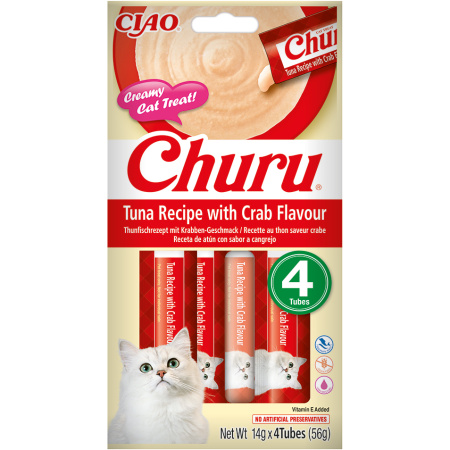 Inaba Cat Churu Tonijn Krabsmaak 4 Stuks
