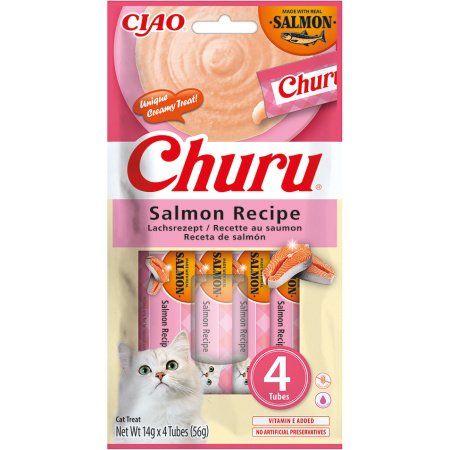 Inaba Cat Churu Zalm 4 Tubes