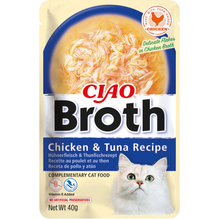 Inaba Ciao Broth Kip Tonijn 40g
