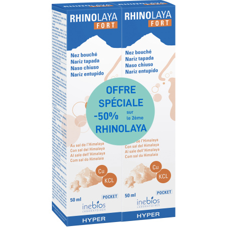 Inebios Rhinolaya Fort Hypertonic Spray 2x50ml