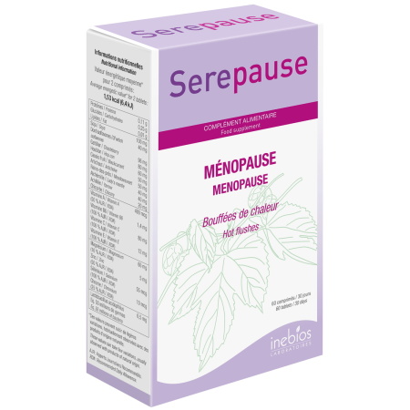 Inebios Serepause Tegen Opvliegers 60 Tabletten