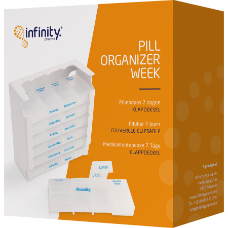 Infinity Pharma Pill Organizer Pillendoos Met Klapdeksel 1 Stuk