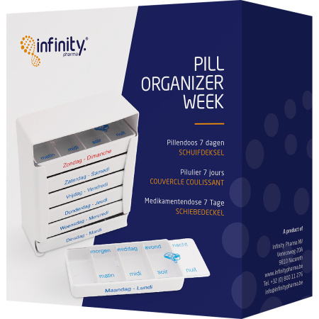 Infinity Pharma Pill Organizer Pillendoos Met Schuifdeksel 1 Stuk