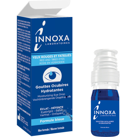 Innoxa Vochtinbrengende Oogdrupppels Formule Blauw Fles 10ml