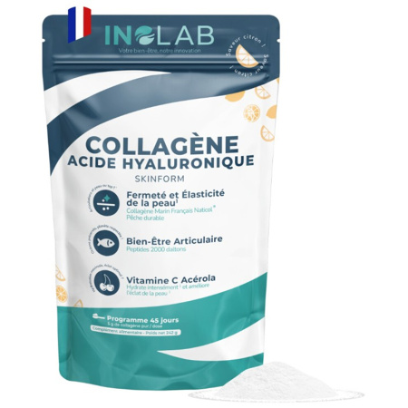 Inolab Collageen Naticol Marine/Hyaluronzuur Citroen Skinform Poeder 242g