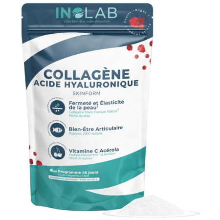 Inolab Collageen Naticol Marine/Hyaluronzuur Rode Vruchten Skinform Poeder 242g