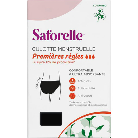 Saforelle Menstruatieslip Eerste Menstruaties T1/14 1 Stuk