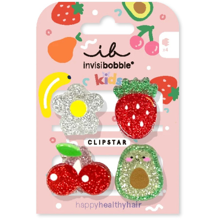 Invisibobble Clipstar Kids Frutti Fun 4 Stuks