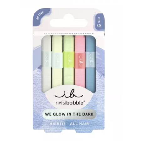 Invisibobble Hair Tie Glow In the Dark 5 Stuks