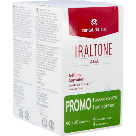 Iraltone AGA Chronisch Haarverlies Duopack 2x60 Capsules