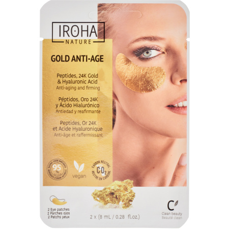 Iroha Collection Divine Ooglapje 24k Goud 1 Paar