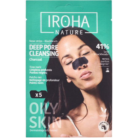 Iroha Detox Collection Houtskool Neus Patches 5 Stuks