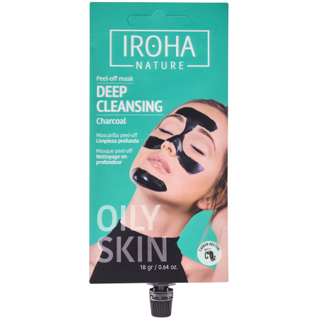 Iroha Detox Peel-off Masker Houtskool 1 Stuk