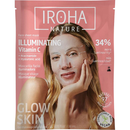 Iroha Verhelderend Gezichts Masker 1 Stuk