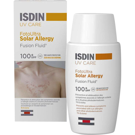 Isdin FotoUltra Solar Allergy SPF100+ Fusion Fluid Zonnebrandcrème 50ml