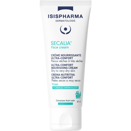 Isispharma Secalia Face Cream Ultracomfortabele Voedende Crème Droge Tot Zeer Droge Huid Tube 40ml
