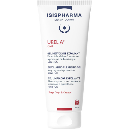Isispharma Urelia Exfoliërende Reinigingsgel Dikke En Plaatselijke Hyperkeratose Tube 200ml