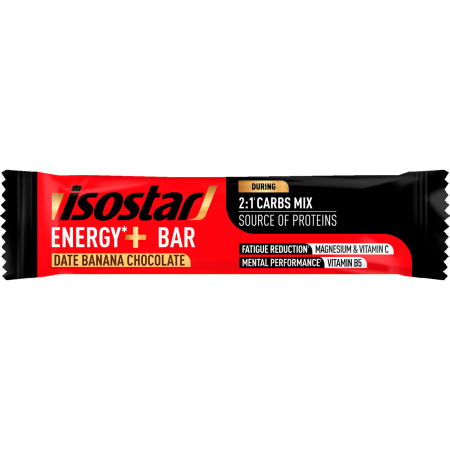 Isostar Long Energy Plus 3h Sportreep Banaan Chocolade 32g