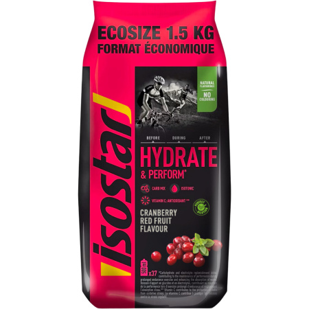 Isostar Sport Drink Poeder Cranberry Rode Vruchten 1500g Ecopack