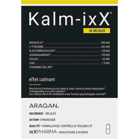 ixX Pharma Kalm-ixX Stress & Rust Rhodiola Ashwagandha 30 Capsules
