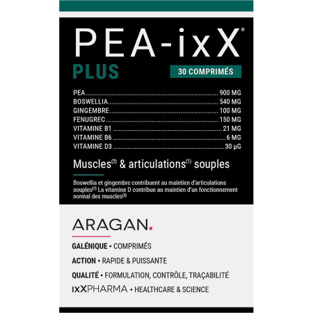 ixX Pharma PEA-ixX Plus Gewrichten & Spieren PEA Gember & Vitaminen B-D 30 Tabletten