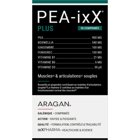 ixX Pharma PEA-ixX Plus Gewrichten & Spieren PEA Gember & Vitaminen B-D 90 Tabletten