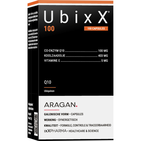 ixX Pharma UbiXX 100 Co-Enzym Q10 Ubiquinon 100mg 150 Capsules