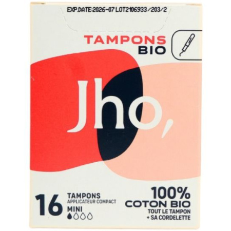 Jho Tampons Met Compacte Applicator Mini 16 Stuks
