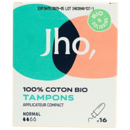Jho Tampons Met Compacte Applicator Normaal 16 Stuks