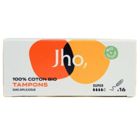 Jho Tampons Zonder Applicator Super 16 Stuks