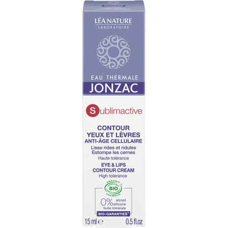 Jonzac Eau Thermale Sublimactive Cellulaire Antiverouderingsverzorging Oogcontouren En Lippen 15ml