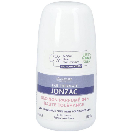 Jonzac Reactive Deodorant Hoge Tolerantie Zonder Parfum 24u Bio 50ml