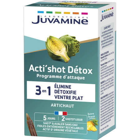 Juvamine Acti'Shot Detox 3in1 10 Stuks