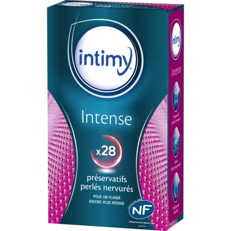 Intimy Intense Parel Geribbelde Condooms Nog Meer Intens Plezier 28 Stuks