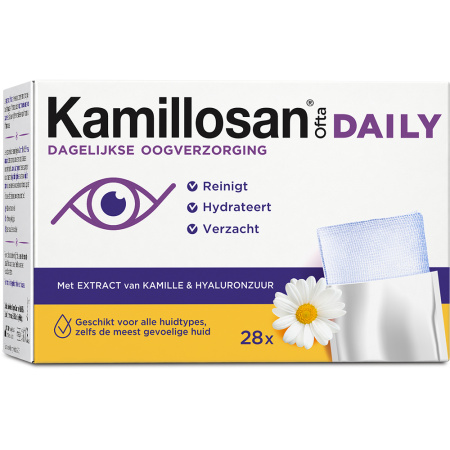 Kamillosan Ofta Voor De Ogen Steriele Gaasjes Zonder Conserveermiddel 28 Kompressen