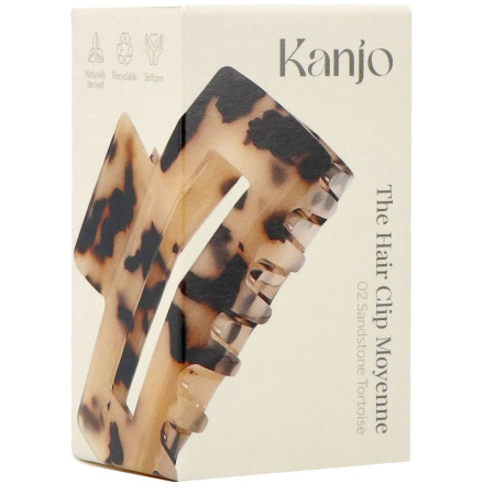 Kanjo The Hair Clip Medium 02 Sandstone Tortoise 1 Stuk