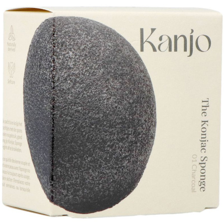 Kanjo The Konjac Spons Houtskool