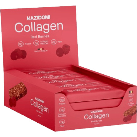 Kazidomi Collageenreep Rode Vruchten 5g Collageen 42g
