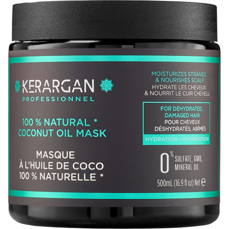 Kerargan Kokos Hydraterend Masker Voor Droog & Beschadigd Haar 500ml