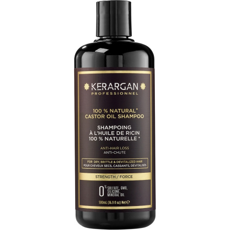 Kerargan Ricinus Versterkende Anti-Haaruitval Shampoo Voor Droog & Breekbaar Haar 500ml