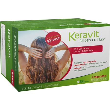 Keravit Voedingssupplement Haar En Nagels 180 Capsules