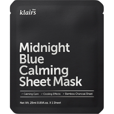 Klairs Midnight Blue Kalmerende Sheet Mask 1 Stuk