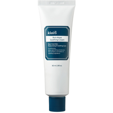 Klairs Rich Moist Kalmerende Crème Tube 80ml