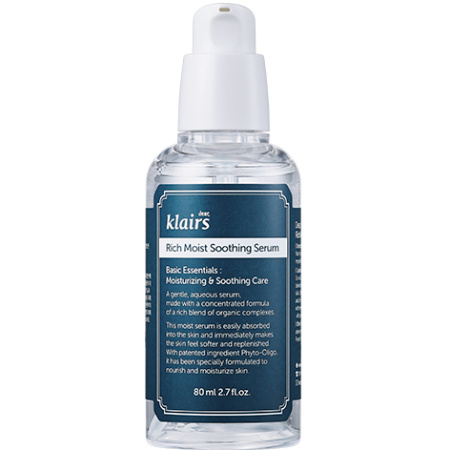 Klairs Rich Moist Kalmerende Serum Pompfles 80ml