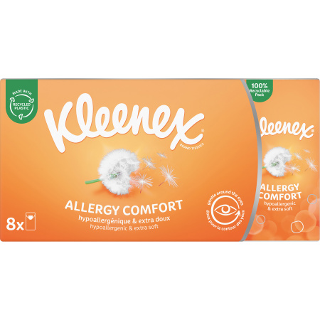 Kleenex Allergy Comfort Tissues Zachtheid En Comfort 8 Stuks