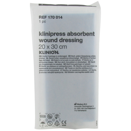 Klinion Absorberend Verband 20x30cm S 1 Stuk (4170014)