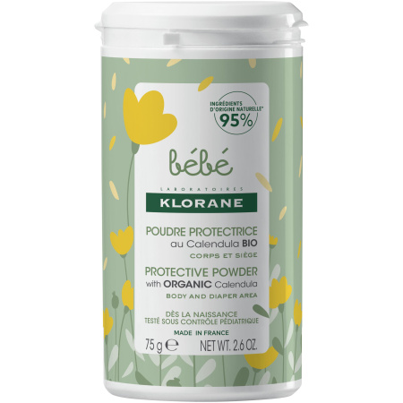Klorane Baby Beschermend Poeder Met Bio Calendula Voor Lichaam En Zitvlak 75g