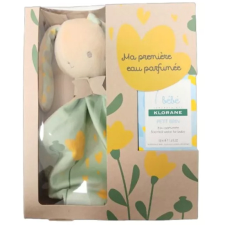 Klorane Baby Calendula Bio Geschenkset Konijn & Petit Brin Geparfumeerd Water 50ml