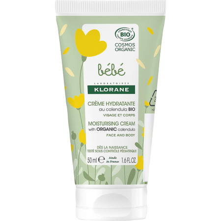 Klorane Bébé Bio Hydraterende Crème Tube 50ml