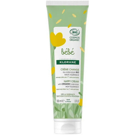 Klorane Baby Calendula Bio Verzorgingscrème Verzacht Hoge Tolerantie 100ml